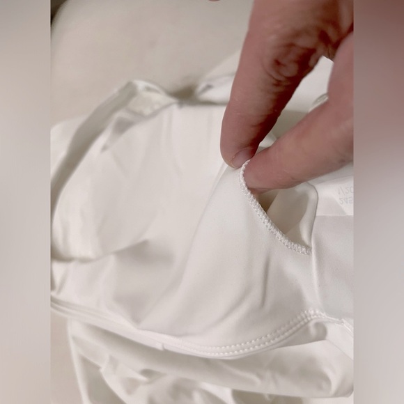 NWT Outdoor Voices SOLD OUT One Shoulder Dress Built in Bra only White Size L - Picture 14 of 16